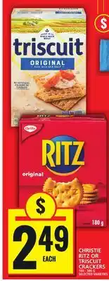 Food Basics CHRISTIE RITZ OR TRISCUIT CRACKERS offer