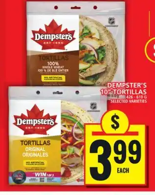 Food Basics DEMPSTER'S 10 TORTILLAS offer