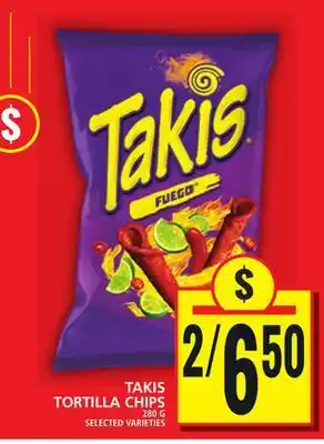 Food Basics TAKIS TORTILLA CHIPS offer