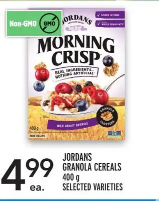 Metro JORDANS GRANOLA CEREALS offer
