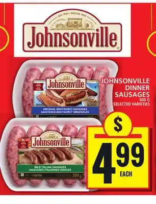 Food Basics JOHNSONVILLE DINNER SAUSAGES offer