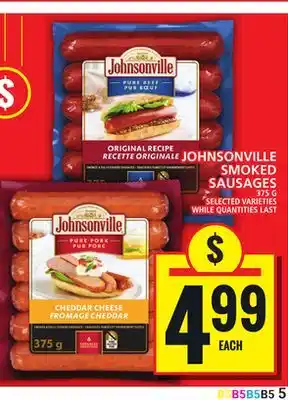 Food Basics JOHNSONVILLE SMOKED SAUSAGES offer