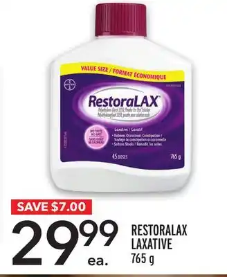 Metro RESTORALAX LAXATIVE offer