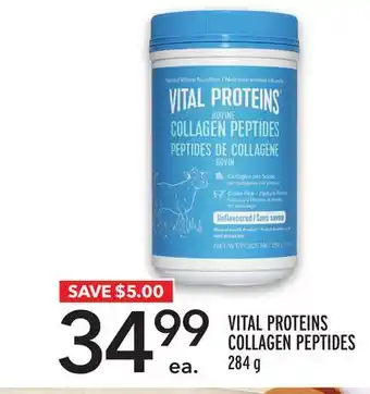 Metro VITAL PROTEINS COLLAGEN PEPTIDES offer