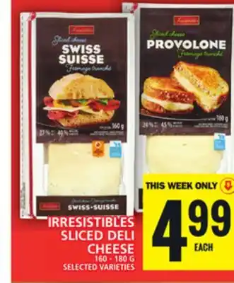 Food Basics IRRESISTIBLES SLICED DELI CHEESE offer