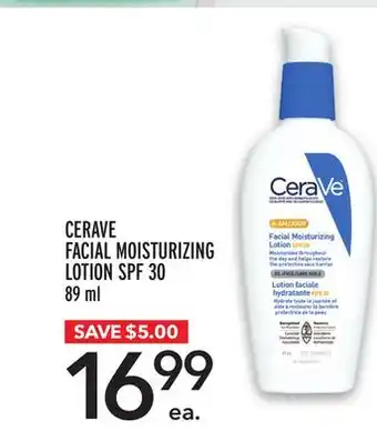 Metro CERAVE FACIAL MOISTURIZING LOTION SPF 30 offer