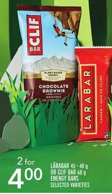 Metro LARABAR OR CLIF BAR ENERGY BARS offer