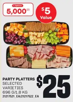 Loblaws PARTY PLATTERS, 696 G/1.8 KG offer