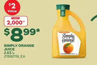 Loblaws SIMPLY ORANGE JUICE offer