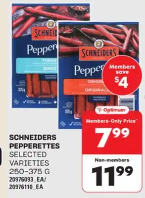 Loblaws SCHNEIDERS PEPPERETTES, 250-375 G offer