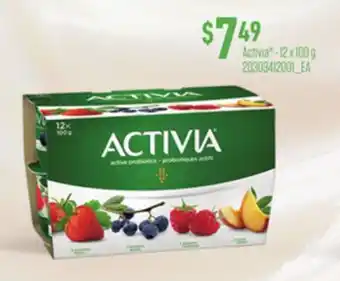 Loblaws ACTIVIA - 12 X 100 G offer