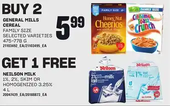 Loblaws GENERAL MILLS CEREAL, 475-778 G offer