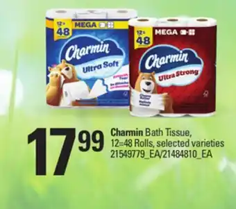 Loblaws CHARMIN BATH TISSUE, 12=48 Rolls offer