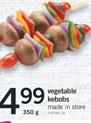 Fortinos VEGETABLE KEBOBS, 350 g offer