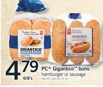 Fortinos PC GIGANTICO BUNS offer