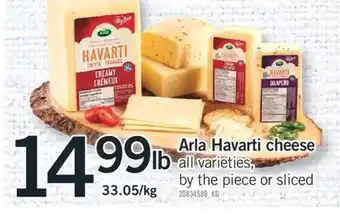 Fortinos ARLA HAVARTI CHEESE offer