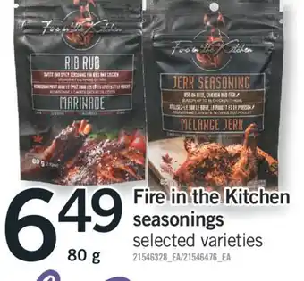 Fortinos FIRE IN THE KITCHEN SEASONINGS, 80 g offer
