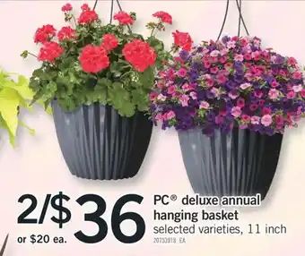 Fortinos DELUXE ANNUAL HANGING BASKET offer