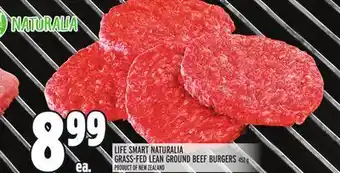 Metro LIFE SMART NATURALIA GRASS-FED LEAN GROUND BEEF BURGERS offer