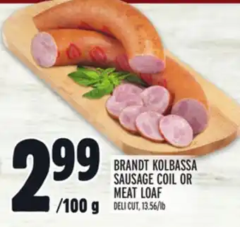 Metro BRANDT KOLBASSA SAUSAGE COIL OR MEAT LOAF offer