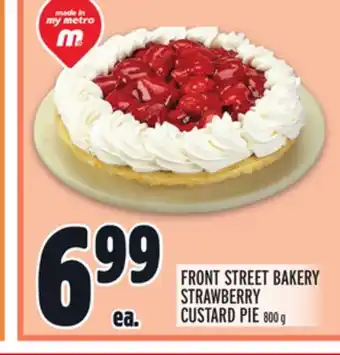 Metro FRONT STREET BAKERY STRAWBERRY CUSTARD PIE offer