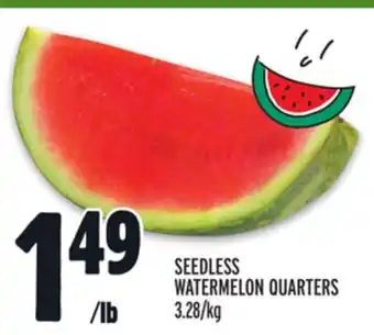 Metro SEEDLESS WATERMELON QUARTERS offer