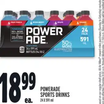 Metro POWERADE SPORTS DRINKS offer