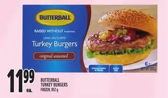 Metro BUTTERBALL TURKEY BURGERS offer