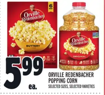 Metro ORVILLE REDENBACHER POPPING CORN offer