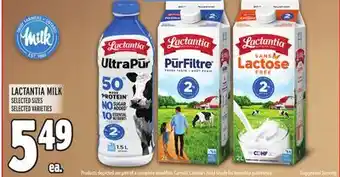 Metro LACTANTIA MILK offer