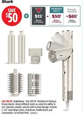 Canadian Tire Shark FlexStyle Air Styling & Drying System offer
