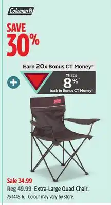 Canadian Tire Coleman Extra-Large Quad Chair offer