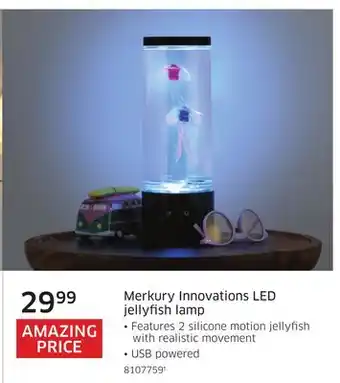 The Source Merkury Innovations LED jellyfish lamp offer