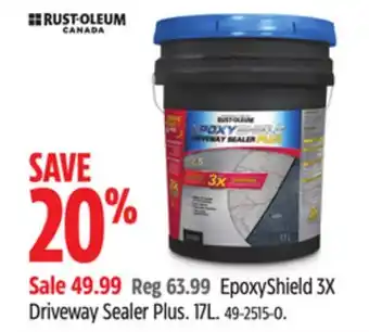Canadian Tire Rust-Oleum EpoxyShield 3X Driveway Sealer Plus offer