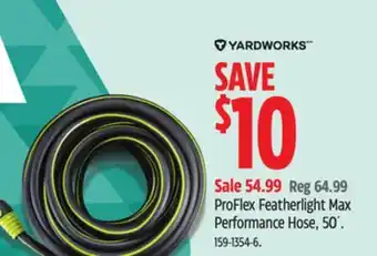 Canadian Tire Yardworks ProFlex Featherlight Max Performance Hose, 50´ offer