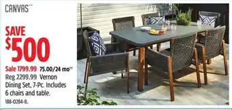 Canadian Tire Vernon Dining Set, 7-Pc offer