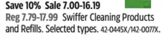 Canadian Tire Swiffer Cleaning Products and Refills offer