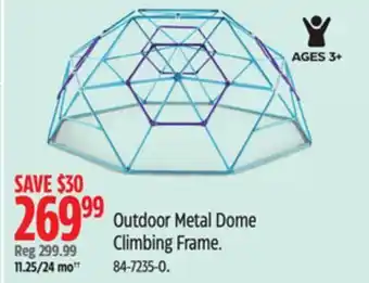 Canadian Tire Outdoor Metal Dome Climbing Frame offer
