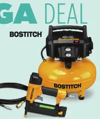 Canadian Tire Bostitch 6-Gallon Pancake Compressor and 18-Gauge Nailer Kit offer