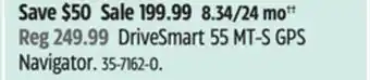 Canadian Tire Garmin DriveSmart 55 MT-S GPS Navigator offer