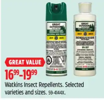 Canadian Tire Watkins Insect Repellents offer