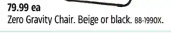 Canadian Tire Zero Gravity Chair offer