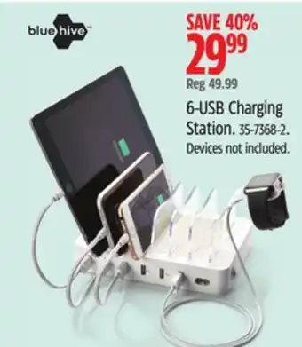 Canadian Tire Bluehive 6-USB Charging Station offer