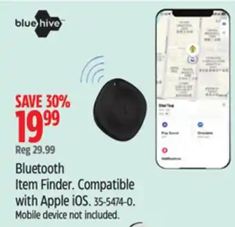 Canadian Tire Bluehive Bluetooth Item Finder offer
