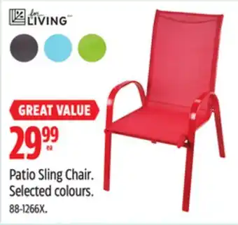 Canadian Tire For LIVING Patio Sling Chair offer