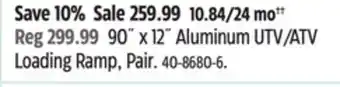 Canadian Tire 90˝ x 12˝ Aluminum UTV/ATV Loading Ramp, Pair offer