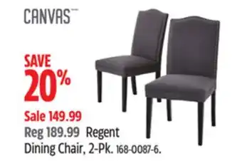Canadian Tire CANVAS Regent Dining Chair, 2-Pk offer