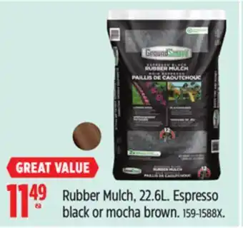 Canadian Tire GroundSmart Rubber Mulch, 22.6L offer