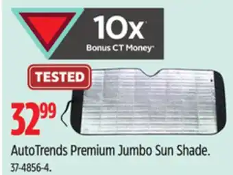 Canadian Tire Premium AutoTrends Premium Jumbo Sun Shade offer