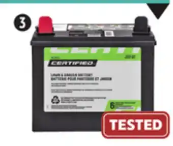 Canadian Tire Certified U1 Lawn & Garden Battery offer